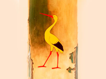 Желтый аист