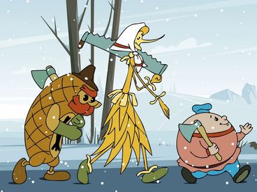 Три толстяка. Три дровосека. Скоро будет дождь. Мультфильмы