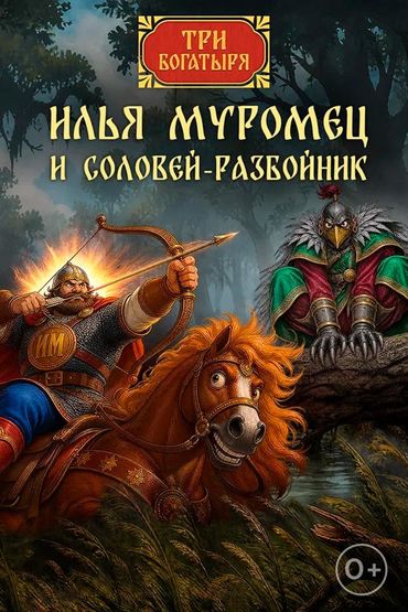 Три богатыря. Илья Муромец и Соловей разбойник
