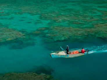 Рыбалка сетью в Полинезии Рыбалка сетью в Полинезии