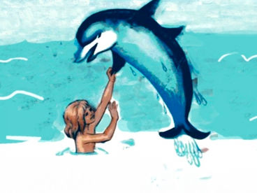 Девочка и дельфин Девочка и дельфин