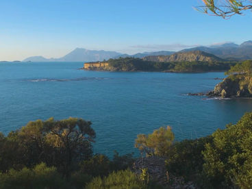 Бухта Средиземного моря Турция Бухта Средиземного моря Турция