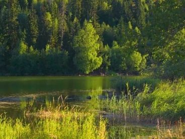 Озеро Кахиси на закате Грузия