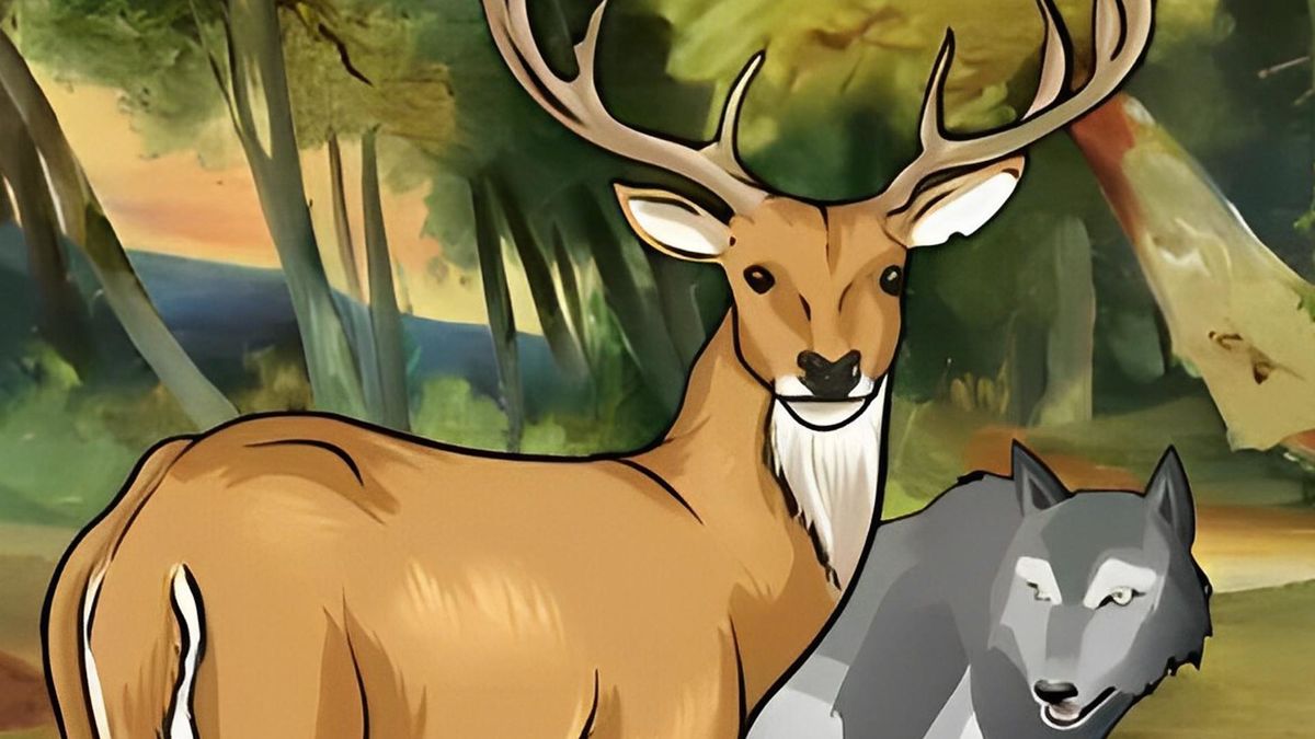 Олень и волк