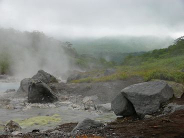 Фумаролы вулкана Баранский
